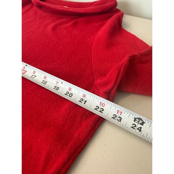 Talbots Red Tunic Sweater Size 2X Mock Turtleneck - Picture 4 of 8